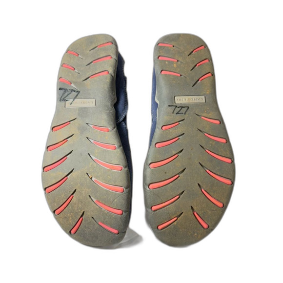 Lands End Women's Blue and Pink suede shoes slip on size 8 - Picture 6 of 8